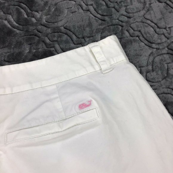 Vineyard Vines White Summer Whale Logo Chino Short - Picture 4 of 5